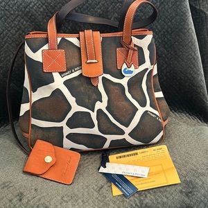 Dooney & Bourke Giraffe Print Canvas Medium Tote